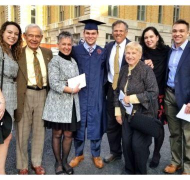 Cindy Finestone with her family at a graduation