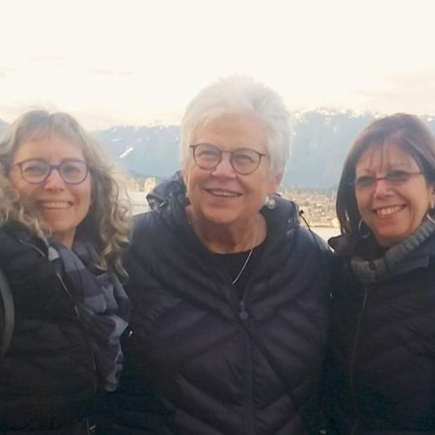Ruth Hagestuen on vacation with two friends