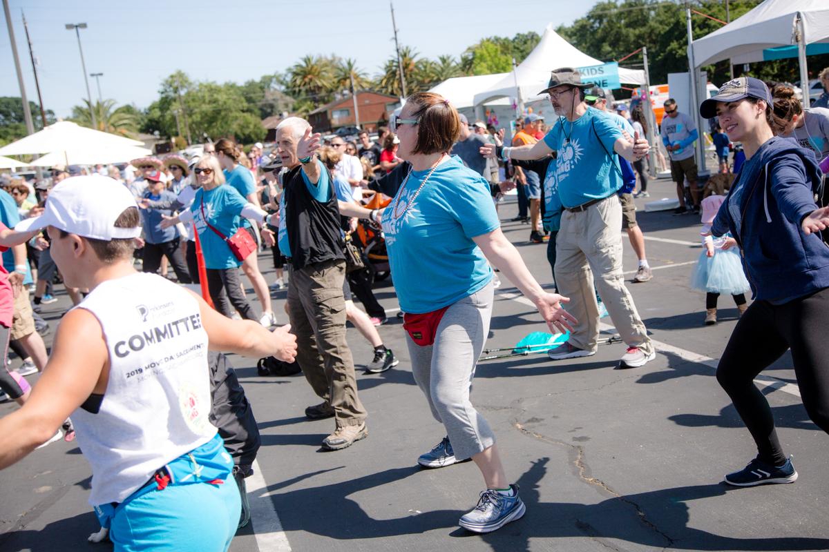 People exercising at Moving Day, a walk for Parkinson's