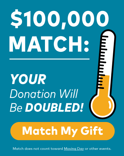 Your donation will be doubled