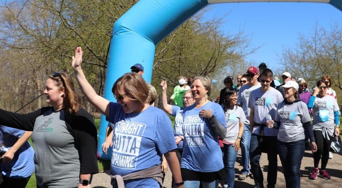 Group of people walking at Moving Day