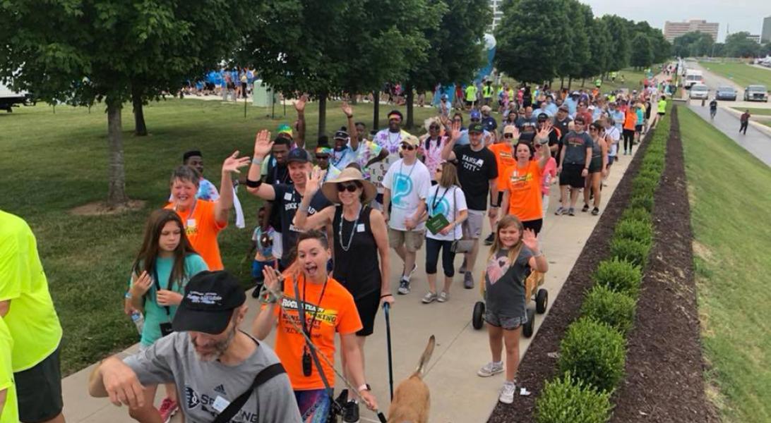 Crowd at Moving Day walk in Kansas City