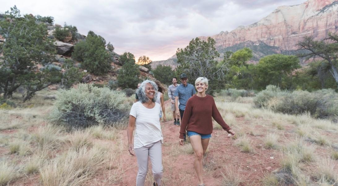 Group of people hiking