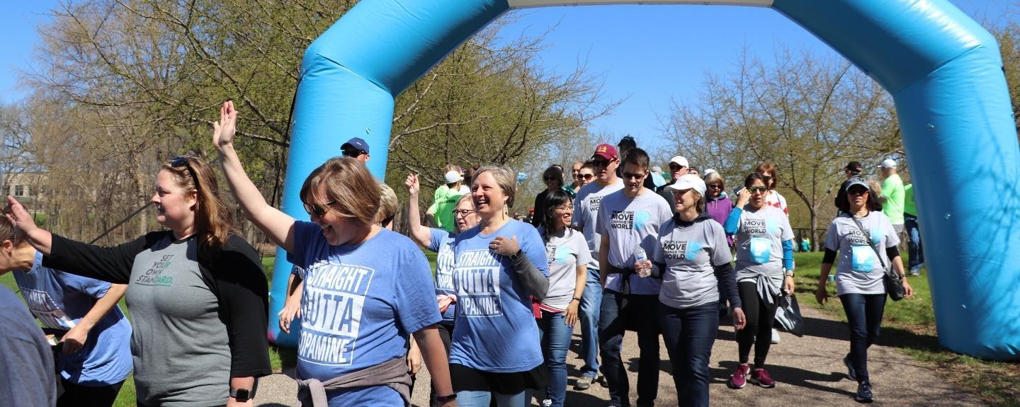 Group of people walking at Moving Day