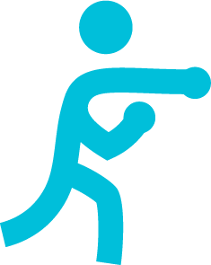 PF blue boxing icon