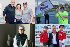 Collage of images of the 5 volunteers