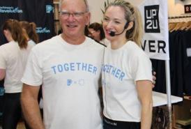 Amanda Meyers and her dad at Revolution