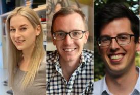 Three researcher headshots