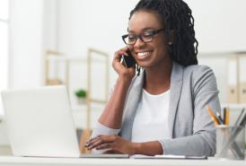 Woman on the phone