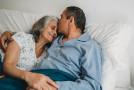 A couple in bed