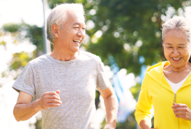 jogging couple