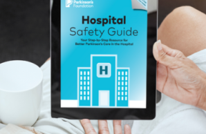 Viewing the Hospital Safety Guide on a tablet