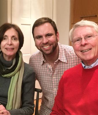 Adam Riemer and his parents