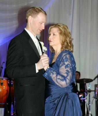 George Ackerman dancing with his mom at his wedding