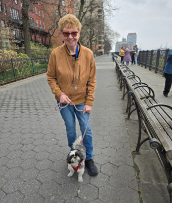 Alice Curry and her dog 