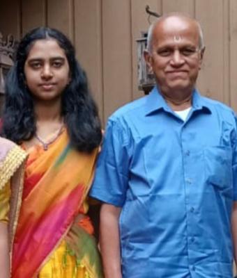 Sumedha and his daughter