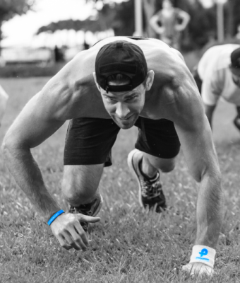 Brad running a race