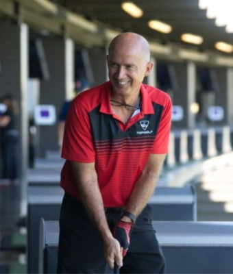 Gary Smith golfing
