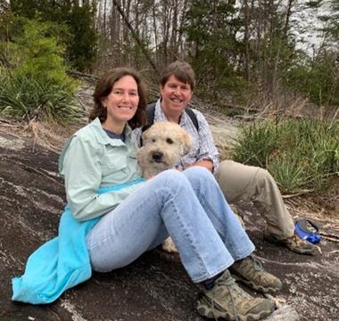 Mike Horak with his wife and dog