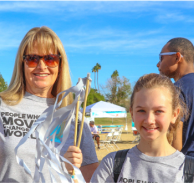 Woman and young daughter at Moving Day