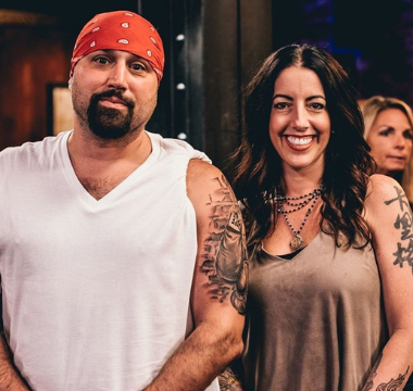 Jeff and Rachel, tattoo artist