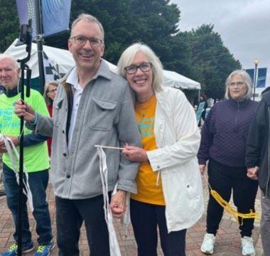 John and his wife at an event