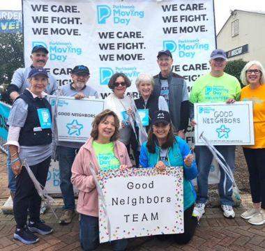 Friends and family at a Moving Day event