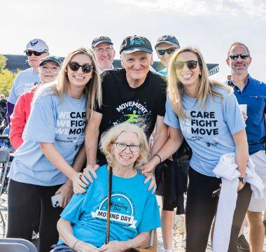 Laura with her family at Moving Day event