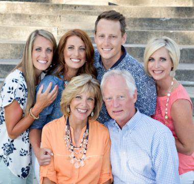 Mark, his wife Jill, and their four children.