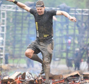 Steve Yellen participating in the Spartan Fire Jump