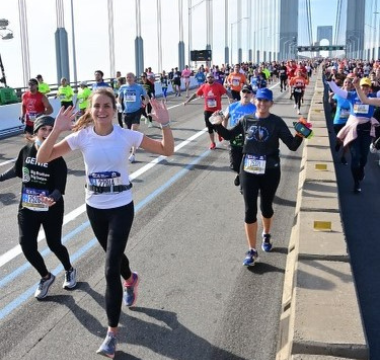 Wendy Harrison running marathon