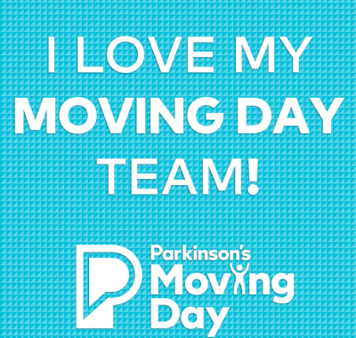 Graphic reading "I love my Moving Day team"