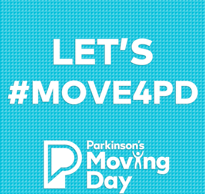Graphic reading "Let's Move for PD"