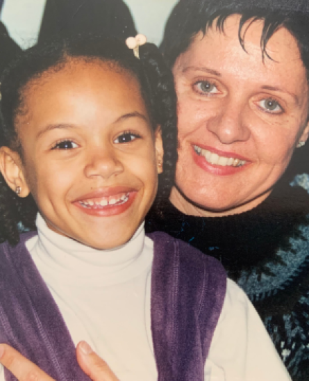 Young Etana and her mother