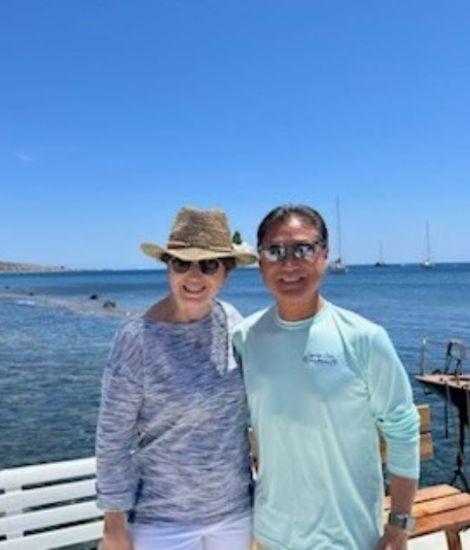 Gil Kim and his wife on vacation
