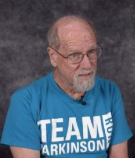 John Ball with Parkinson's shirt on