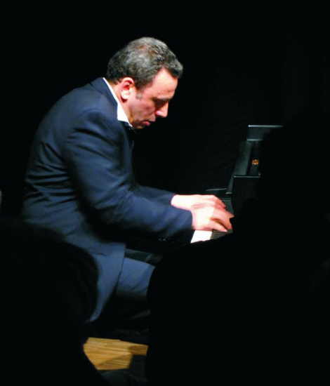 Paolo Tatafiore playing piano