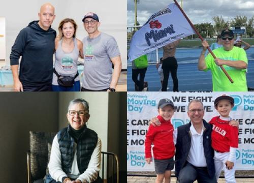 Collage of images of the 5 volunteers