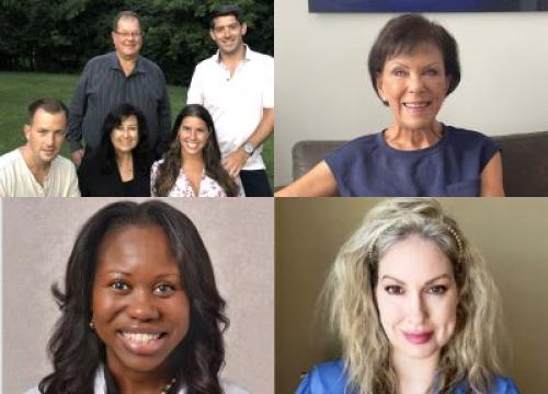 Photos of the five volunteers