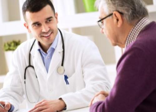 Older man at a doctor consultation