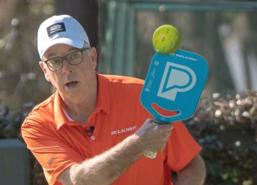 Scott Rider playing pickleball
