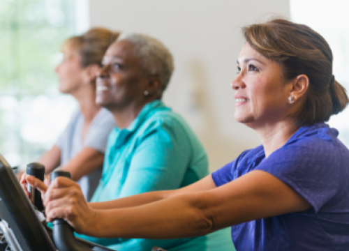 Women exercising