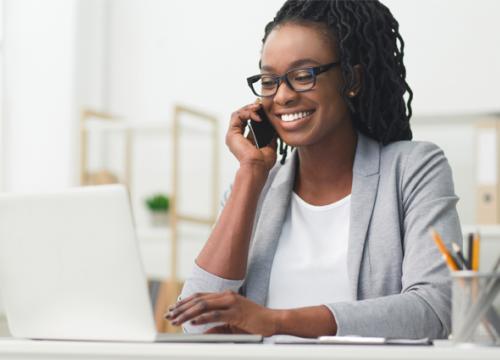 Woman on the phone