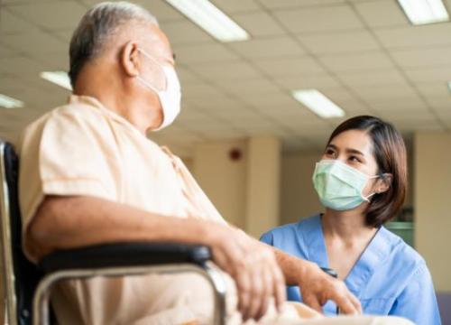 nurse with patient