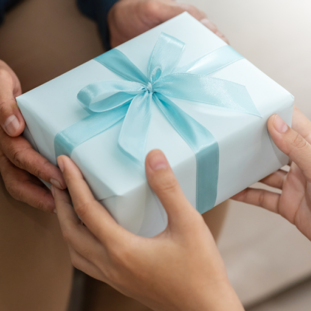 wrapped up present