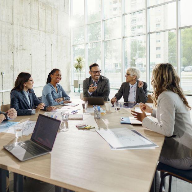 Group meeting in the office