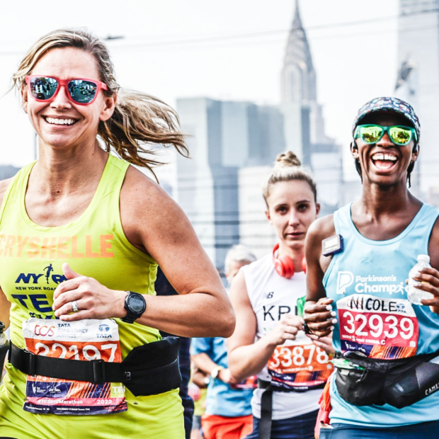 Participants running in TCS New York City Marathon
