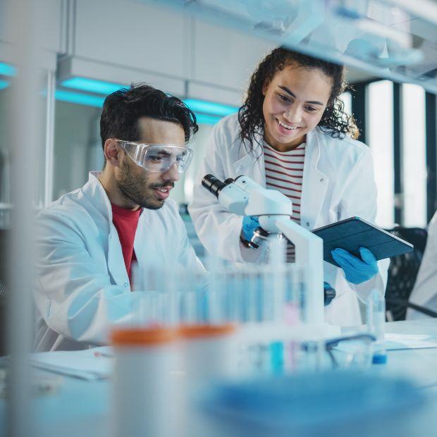 Researchers in a lab