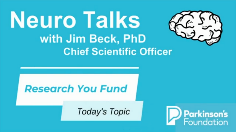 Neuro Talk video about research you fund