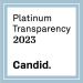 GuideStar Candid Platinum Transparency seal 2023